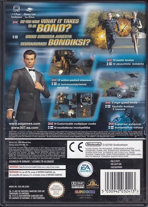 James Bond 007 Nightfire - Nintendo GameCube (B Grade) (Genbrug)